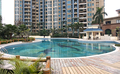 清遠(yuǎn)龍匯嶺峰小區(qū)泳池工程客戶見證